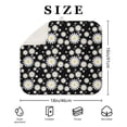 thumbnail image 4 of Floral Dish Rack Mat for Kitchen Countertop Daisy Print Microfiber Pad Absorbent Foldable Spring Summer Drainer Mat 16x18 Inch, 4 of 7