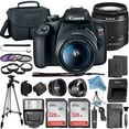 thumbnail image 1 of Canon EOS Rebel T7 DSLR Camera Bundle with 18-55mm Lens + 2 Pcs SanDisk 128GB Memory Cards + Tripod + Deluxe Camera Case + Flash + ZeeTech Accessory Kit, 1 of 2