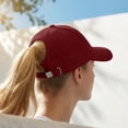thumbnail image 1 of YiJuHui Half-Top Ponytail Baseball Cap for Women, Sun Protection UPF 50+ Hollow Out Visor Hat, Adjustable Breathable Mesh Sun Hat for Running, Hiking, Outdoor Sports, 1 of 5