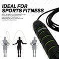 thumbnail image 5 of RDX Skipping Rope with Soft Memory Foam Handles, 10.3FT Adjustable Tangle-Free PVC Coated Steel Jump Cable, Fat Burning Yoga Fitness MMA Weight Loss HIIT Slimming Home Gym Exercise Workout, 5 of 7