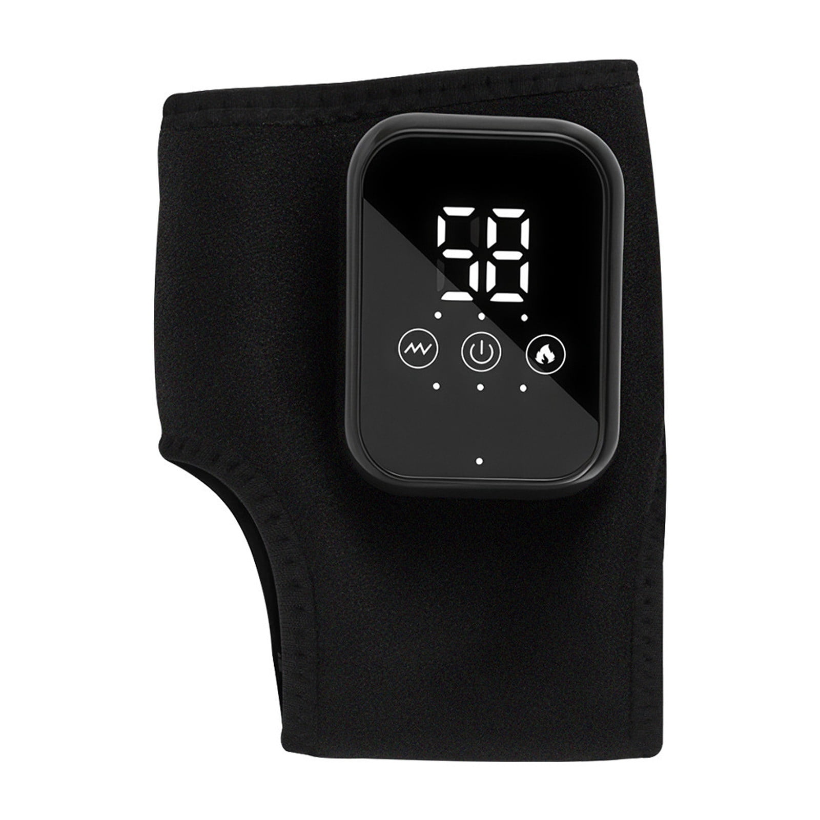 Lunxisen 1 Pcs Foot Massager, Wireless Portable Triple Method Heated Ankle Wrap with Vibration Modes.