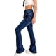thumbnail image 5 of Pantalones vaqueros largos para niñas, de color liso, a la moda, ajustados, elásticos, acampanados, de poliéster, 5 of 6