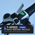 thumbnail image 2 of ChaoLink 26in Electric Tricycle for Adults 750W Motor, Electric Trike with 48V-16Ah Removable Battery.32 MPH Max Speed. 7-Speed Gears,4 Riding Modes,3 Wheel Electric BikeWhite, 2 of 8