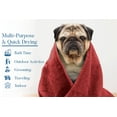thumbnail image 6 of Dan River Dog Towel pack of 1 Soft Absorbent and Fast Drying Cotton Pet Towel - Salsa, 20x40 in, 6 of 6