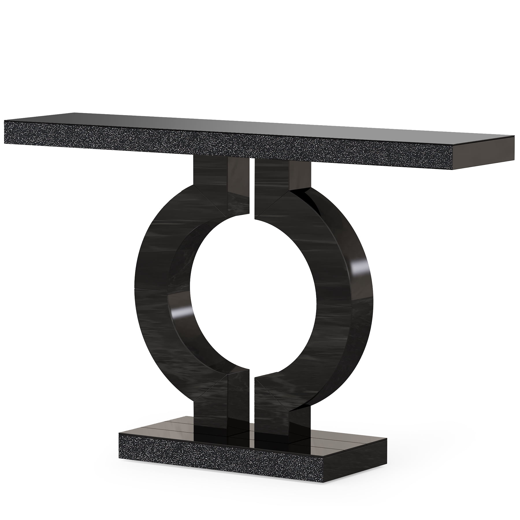 MAYEERTY Modern Mirrored Console Table Acrylic Veneer Eye-Catching for Home Office Decor