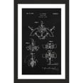 thumbnail image 2 of "Boat Steering Wheel 1941 Black Paper" Framed Painting Print, 2 of 4