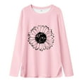 thumbnail image 4 of NOLDARES Girls Long Sleeve Shirts Soft Cotton Long-Sleeve T-Shirts Tagless Basic Tees for Teen Girls Youth(Pink,11-12 Years), 4 of 4