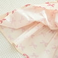 thumbnail image 6 of Odeerbi Kids Girls Two Pieces Skirt Set Floral Peter Pan Collar Tops Tiered Skirt Set Children's Fashion New Casual Long Sleeve Bow Print Shirt Top Skirt Set Pink, 6 of 9