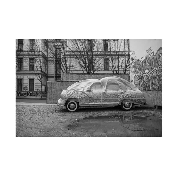 Trademark Fine Art Kostas Valaris Flying car Canvas Wall Art