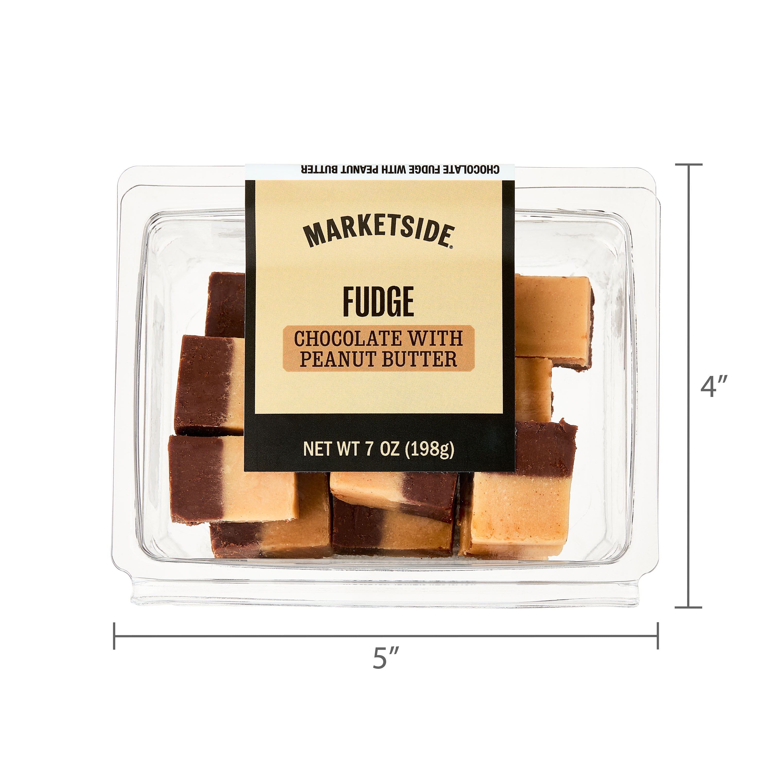 Marketside Chocolate Peanut Butter Fudge 7 oz.
