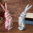 thumbnail image 4 of 2024 Nuevas decoraciones de Pascua Juego de figuras de sombrero peludo de pie Muñeco de peluche, 4 of 8