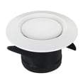 thumbnail image 1 of Unique Bargains Grille d'Aération Ronde de 3 Pouces, Diffuseur de Plafond Réglable, Couvercle de Gril, Persiennes en ABS, Évent de Soffite, Blanc, 1 of 5