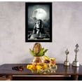 thumbnail image 3 of IBA Indianbeautifulart Adiyogi Picture Frame Religious Poster Black Wall Frame Deity Photo Frame Wall Decor&nbsp;For Home/ Office/ Temple-6 x 8 Inches, 3 of 7