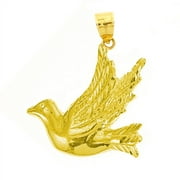 GOLDIA 14K Gold Dove Charm