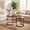 Brown, variant on ELLEGNT Nesting Coffee Table Set of 2 - Modern Round Side Tables for Living Room or Balcony Brown