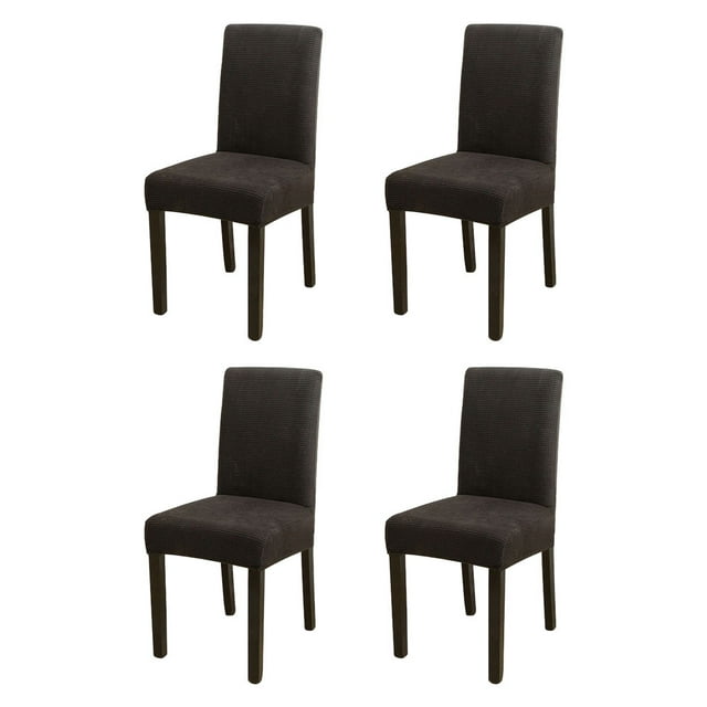 Wweixi 4pack/lot Stylish Chair Covers For Dining - Transform Dining Room With Ease Durable Cover For Dining black 1Set