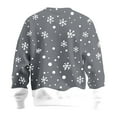 thumbnail image 2 of Winter Sweaters for Women Reindeer Snowflake Print Knitted Sweater Long Sleeve Crewneck Pullover Soft Comfortable Casual Winter Holiday Festive Top Christmas Sweaters, 2 of 3