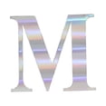 thumbnail image 3 of BalsaCircle 4 Pieces Iridescent 5" Letter M Cardstock Stickers Backdrop Wall Party Decorations, 3 of 8