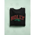 thumbnail image 3 of Holly Jolly - Festive Christmas Men's Sweatshirt, 3 of 4