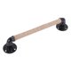 thumbnail image 2 of Industrial Style Pipe Furniture Handle Black Wrought Iron Rope Handle, 2 of 5