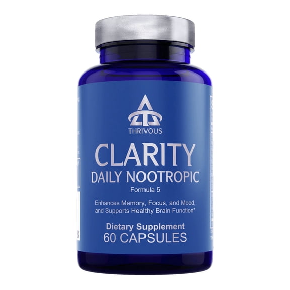 Thrivous Clarity Daily Nootropic Cognitive Support 60 Capsules
