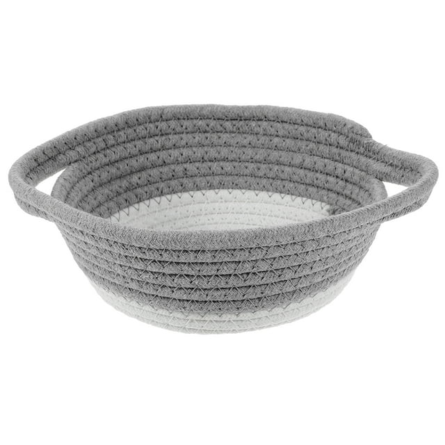 GOOHOCHY Cesta de almacenamiento tejida a mano, cesta colgante para regalo, soporte de almacenamiento de artículos diversos, 1 ud.