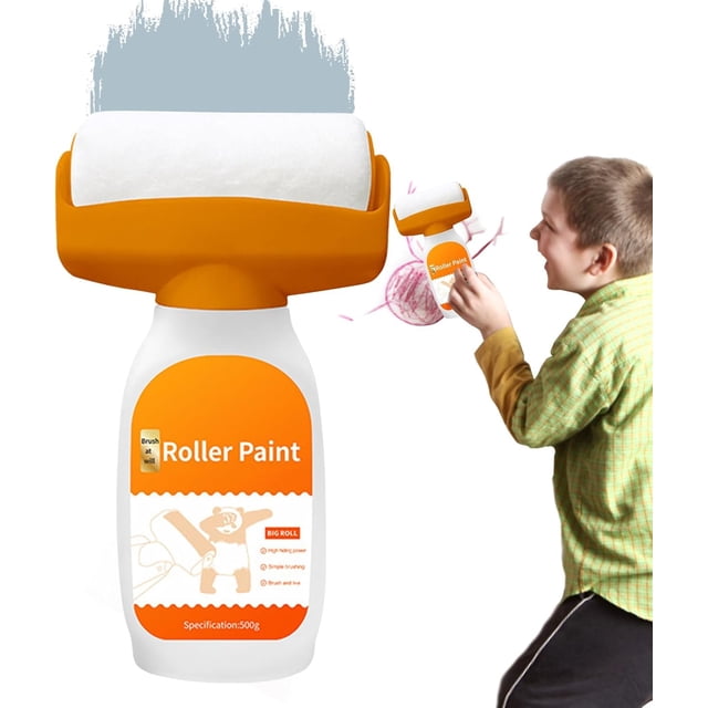 Rodillo de Pintura Reparador de Paredes 2 en 1 para Grietas y Agujeros, 500g de Pasta de Secado Rápido para Parches de Pared
