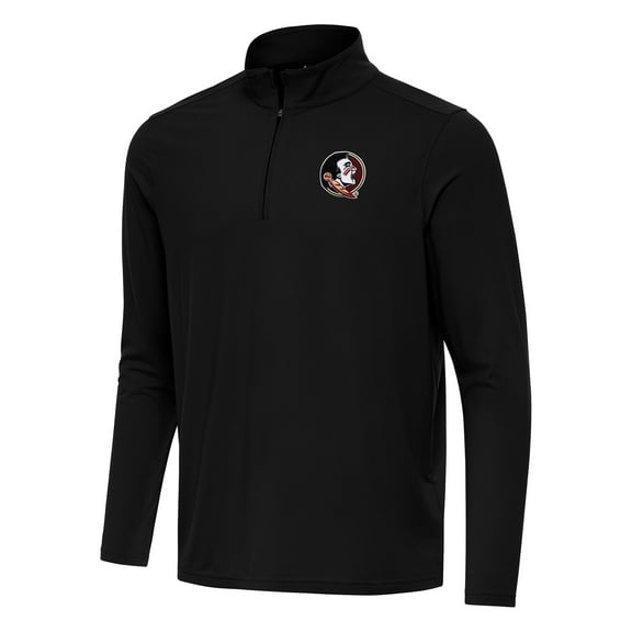 Men's Antigua Black Florida State Seminoles Intent Quarter-Zip Top
