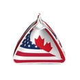 thumbnail image 3 of Lsque USA Canada Flag Printed Long Tissue Box Cover Holder, Facial Paper Organizer Dispenser,Triangle with Bottom Belt, PVC Leather Decorative Organizer, 3 of 9
