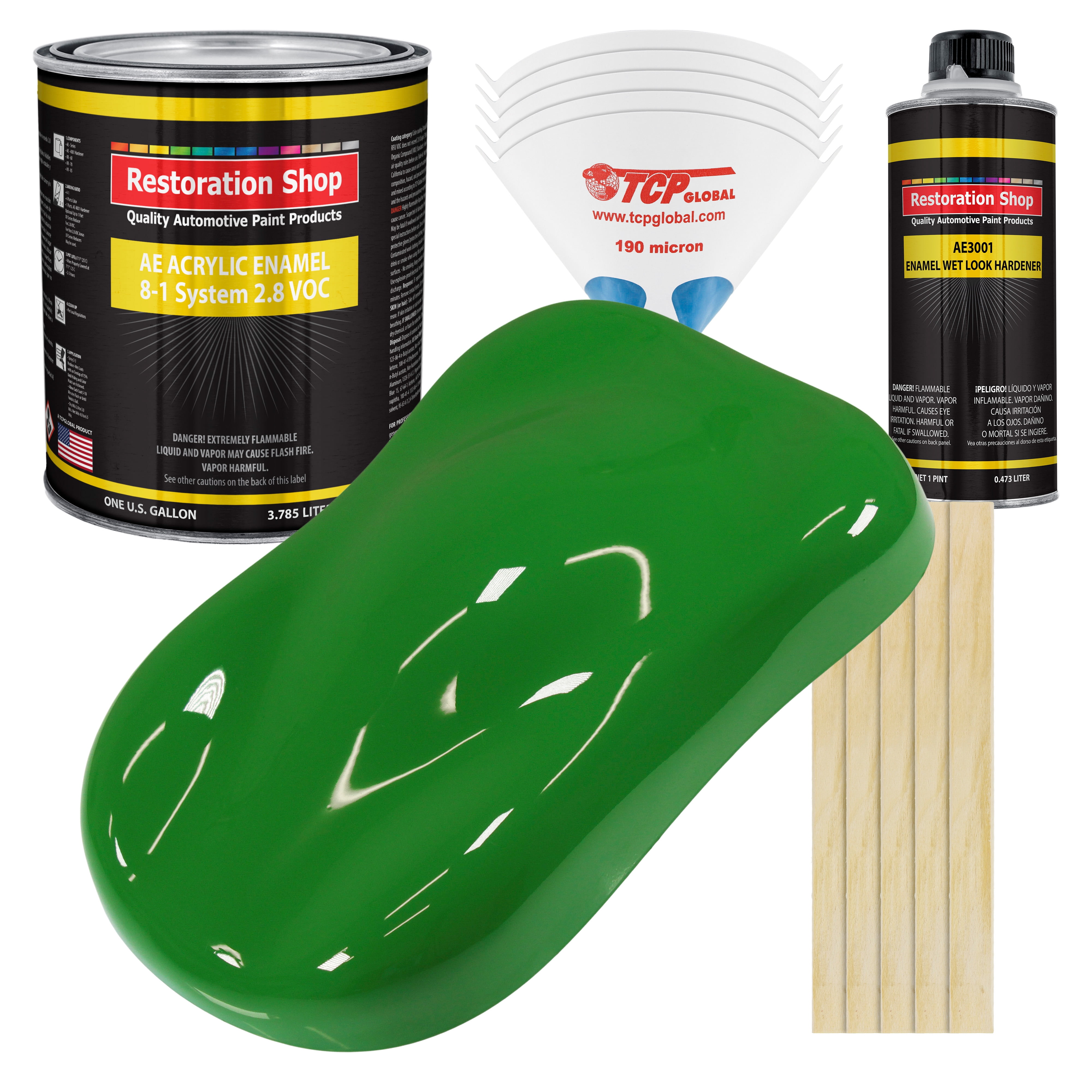 Restoration Shop Vibrant Lime Green Acrylic Enamel Auto Paint