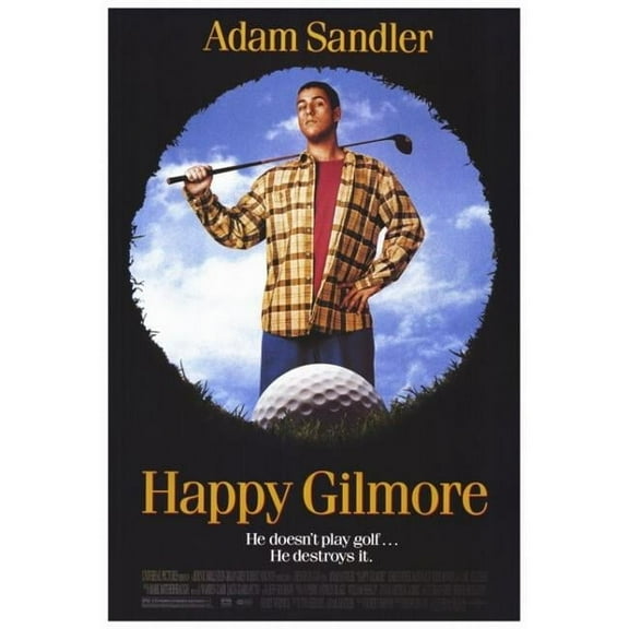 Pop Culture Graphics MOVIF9310 Happy Gilmore Movie Poster Print, 27 x 40