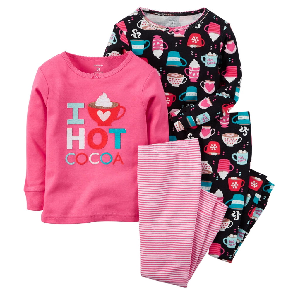 Carters Baby Clothing Outfit Girls 4Piece Snug Fit Cotton PJs I Love