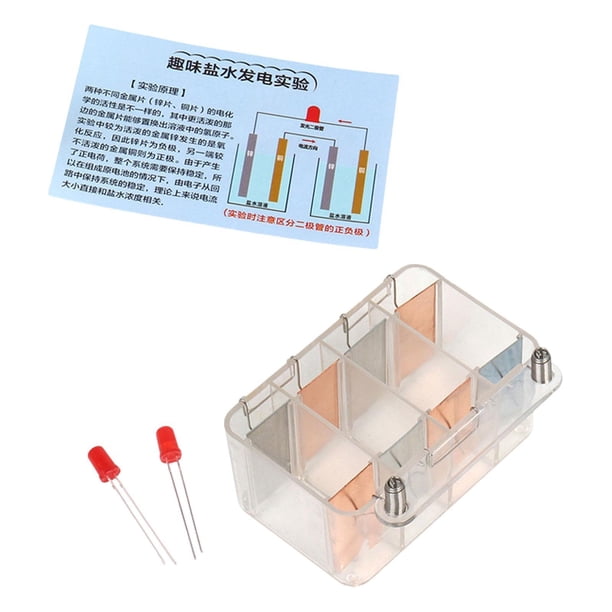 Generador de energía de agua salada DIY, juguete de física, divertido juego de experimentos científicos con tallos ensamblables, juguetes educativos