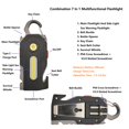 thumbnail image 3 of WELESHEI Multifunctional Flashlight 7 In1 Cob Keychain Bright Work Light Rechargeable Portable Led Sos Light With Bottle Opener Seat Belt Cutter Survival Whistle Screwdriver For Camping Walking Hiking, 3 of 7