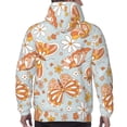 thumbnail image 5 of Bingfone Retro Floral Butterfly Men'S Drawstring Hoodie Long Sleeve Pocket Sweatshirts-Large, 5 of 9