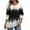Black White JB204, variant on Shirts for Women 2025 Long Sleeve Fall Tops Crewneck Pleated Boho Tunic Business Dressy Casual Blouses