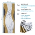 thumbnail image 2 of Blue Marble Gold Wave Pattern Hot Yoga Mat Towel Non Slip for Hot Yoga - Quick-Drying Yoga Mat Cover with 4 Corner Pockets with Travel Bag - Hot Yoga Towel Non Slip 74"x26", 2 of 6