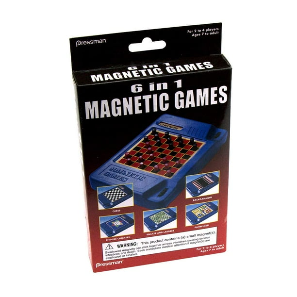 Juegos magnéticos de viaje Pressman 6 en 1 multicolor de 13 cm
