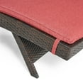 thumbnail image 6 of GDF Studio Olivia Outdoor Wicker Adjustable Chaise Lounges with Cushion, Set of 2, Multibrown and Red, 6 of 9