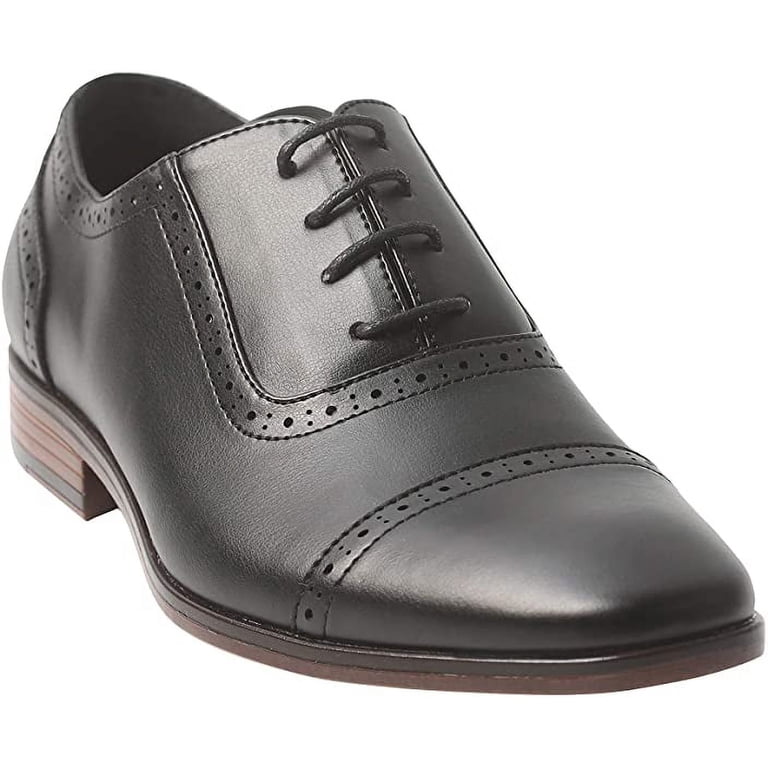 Mens Oxford Wingtip Lace Oxford Brogue Dress Shoes (13  display picture 3