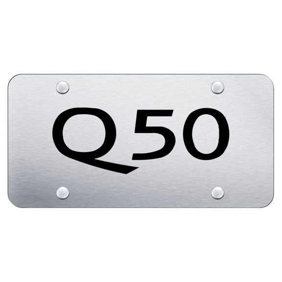 Infiniti Q50 Laser Etched Logo License Plate (Chrome)