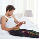thumbnail image 5 of Fotbe Whimsical Dragon Color Cool Pantalones de Pijama para Hombre, Pantalones de Dormir, Pantalones de Casa con Cintura Ajustable y Bolsillos-Small, 5 of 6