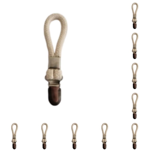 Toystoory Pinza para toallas, perchero para ropa, abrazadera para ropa de baño, colgador de ropa multiusos, abrazaderas colgantes, utensilio de tipo 4 10piezas