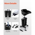 thumbnail image 3 of Portable Shampoo Bowl with Drain Hose 2 Buckets Adjustable Height Salon Sink, 3 of 10