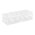thumbnail image 1 of Bandeja de cascos de chips transparentes acrílicos 5 cuadrículas organizador de la pantalla gabinete organizador acrílico contiene 100 chips para el, 1 of 6
