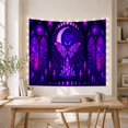 thumbnail image 5 of Moth in Gothic Stained Glass with Crystals, Mystical Gothic Style for Dark Art Lovers, Celestial Wall Art, Halloween Gift, Tapestry Wall Hanging for Bedroom and Dorm, 5 of 7