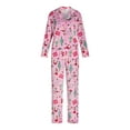 thumbnail image 4 of Holiday Time Women’s and Women’s Plus Velour Notch Collar Pajama Set, 2-Piece, Sizes XS-3X, 4 of 4