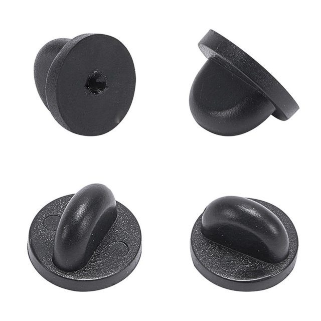 CIMAXIC 250 Pcs Embouts Métalliques Broche de Poitrine Dos de Remplacement,0.43"X0.43"X0.28 Pouces