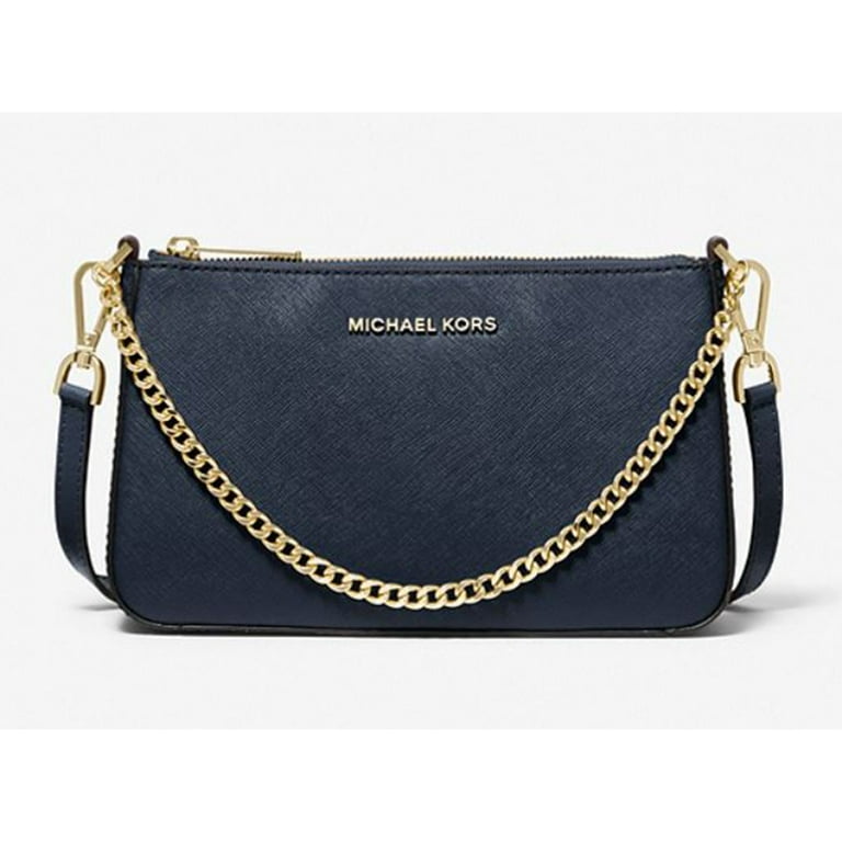 Navy and white michael kors purse deals