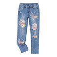 thumbnail image 2 of Vedolay Bell Bottom Jeans for Women Flare Bell Bottom Jeans High Waisted Wide Leg Denim Pants,A M, 2 of 3